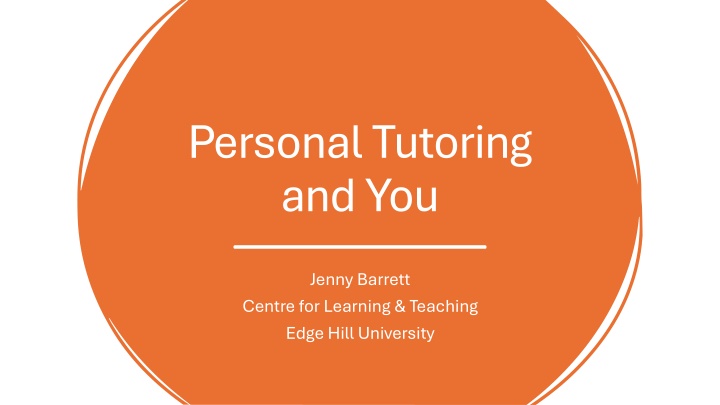 personal tutoring and you n.w