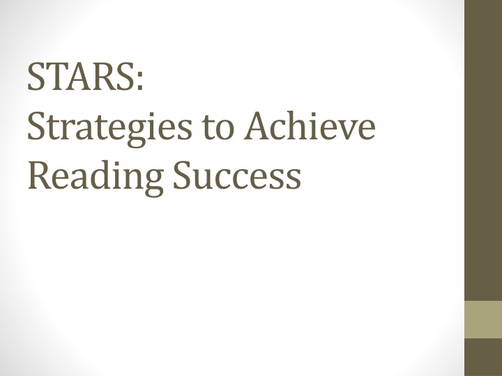 stars strategies to achieve reading success n.w