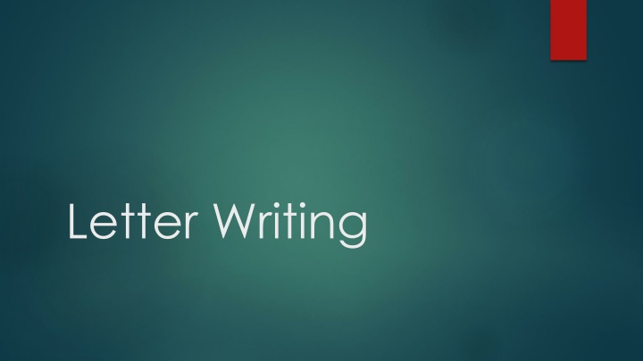letter writing n.w