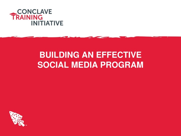 building an effective social media program n.w