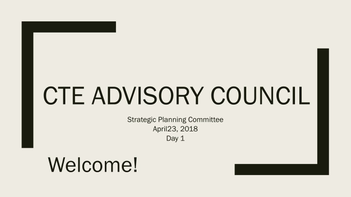 cte advisory council n.w