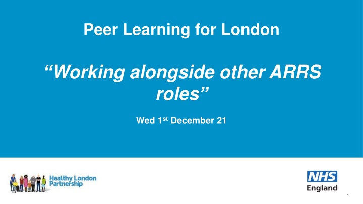 peer learning for london n.w