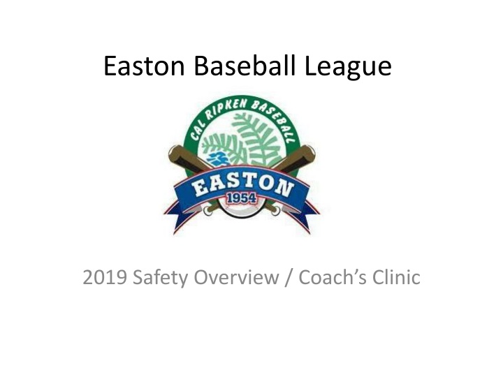easton baseball league n.w