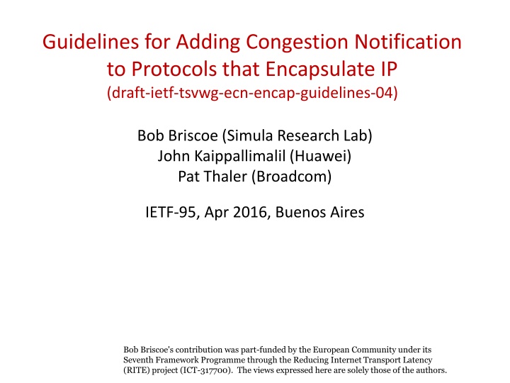 guidelines for adding congestion notification n.w