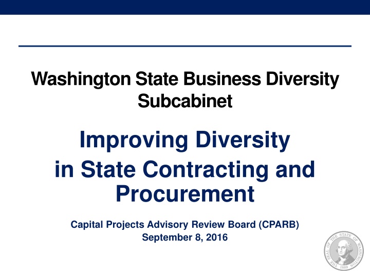 washington state business diversity subcabinet n.w