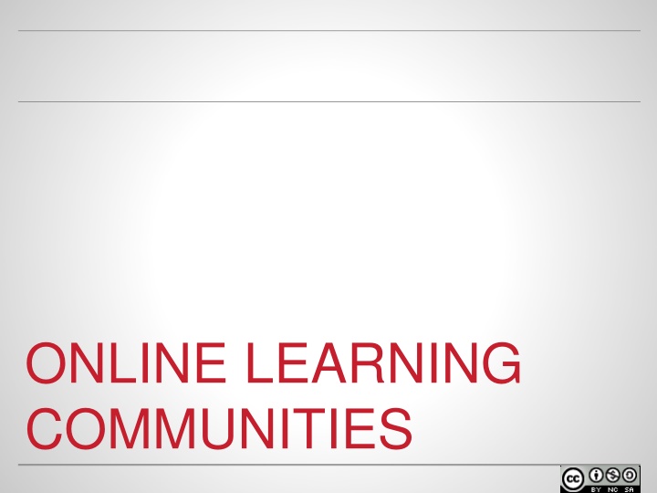 online learning communities n.w