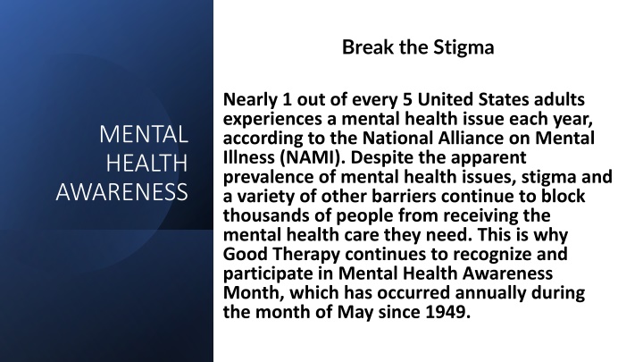 break the stigma n.w