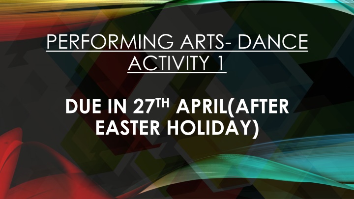performing arts dance activity 1 n.w