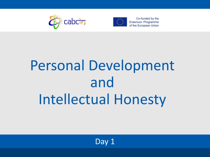 personal development and intellectual honesty n.w