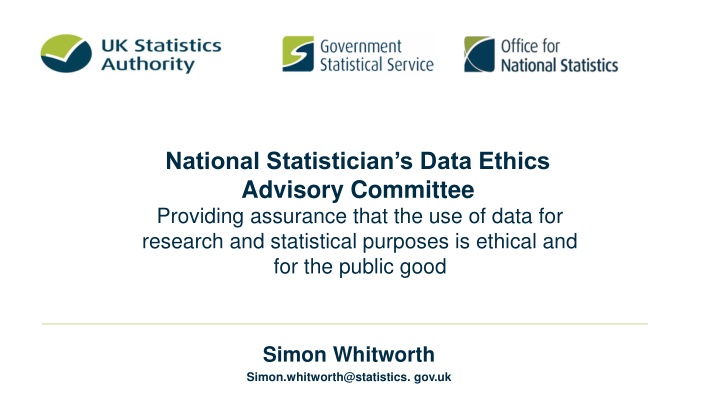 national statistician s data ethics advisory n.w