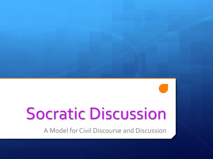socratic discussion n.w
