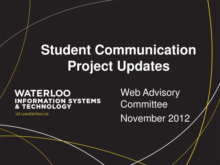 student communication project updates n.w