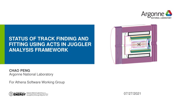 status of track finding and fitting using acts n.w