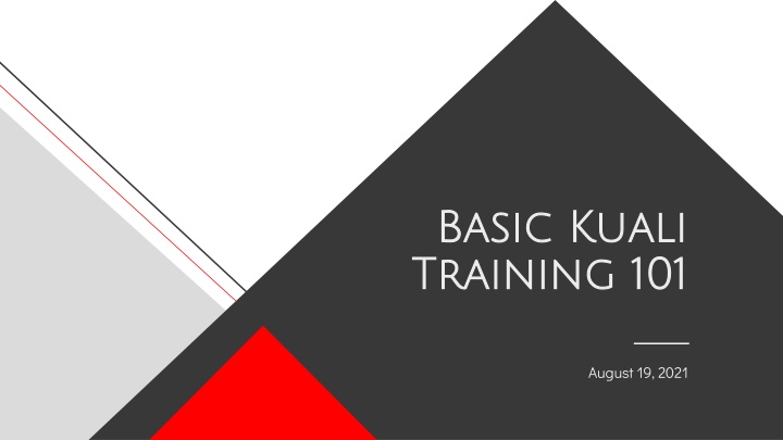 basic kuali basic kuali training 101 training 101 n.w