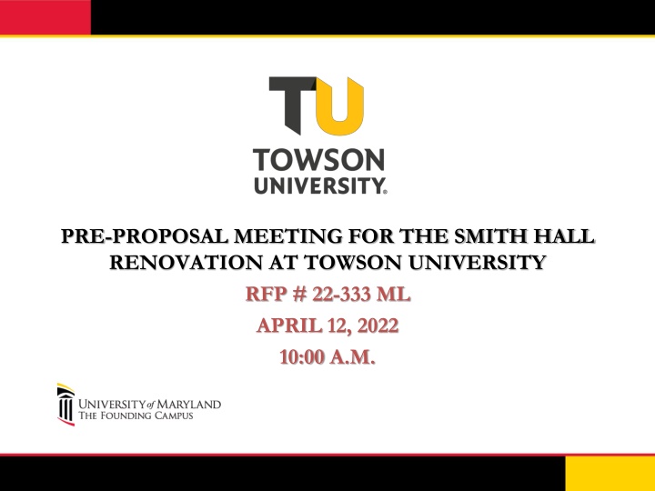 pre proposal meeting for the smith hall n.w