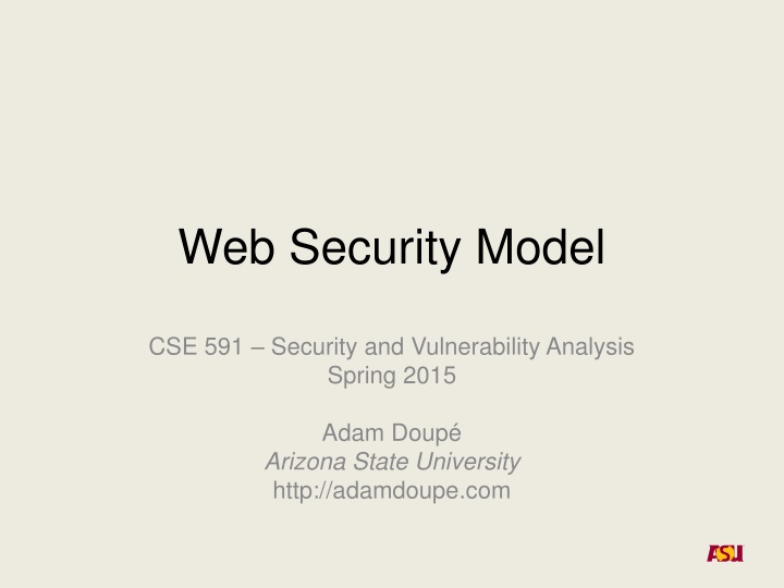 web security model n.w