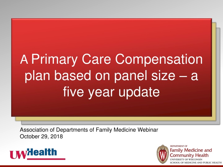 a primary care compensation plan based on panel n.w