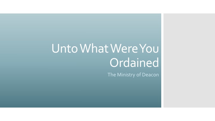 unto what were you n.w