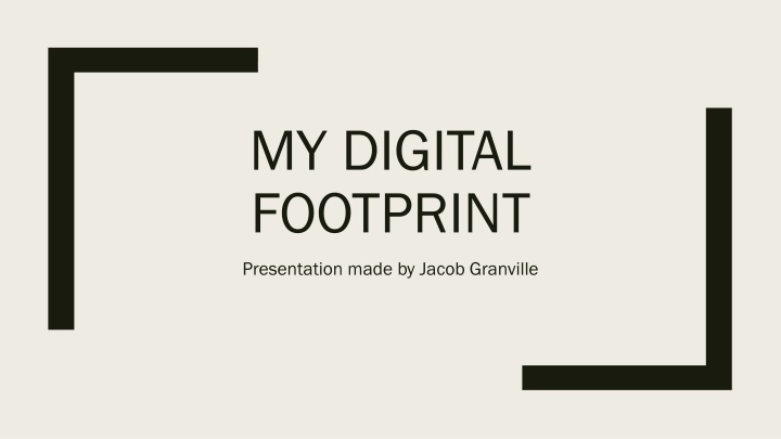 my digital footprint n.w