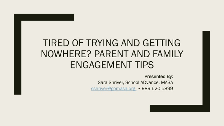 tired of trying and getting nowhere parent n.w