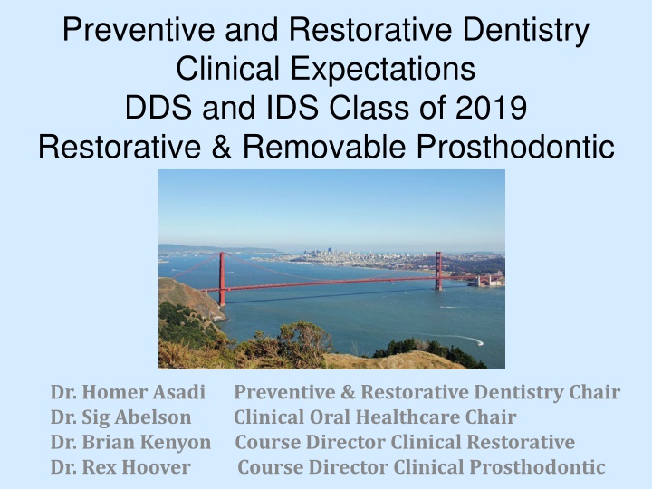 preventive and restorative dentistry clinical n.w