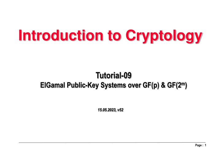 introduction to cryptology n.w