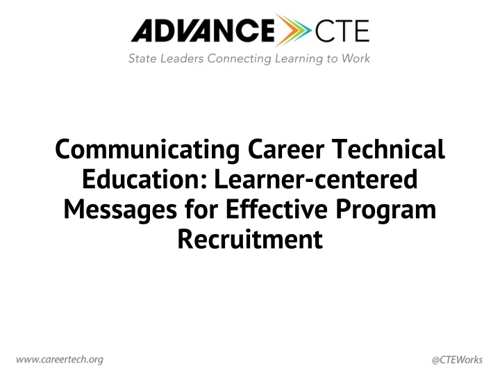communicating career technical education learner n.w