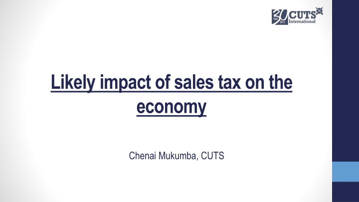 likely impact of sales tax on the economy n.w
