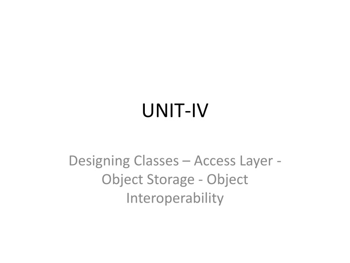 unit iv n.w
