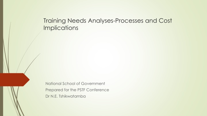 training needs analyses processes and cost n.w