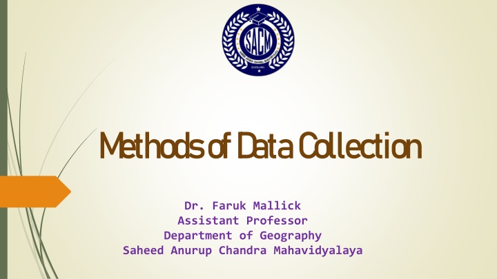 m ethods of d ata c ollection n.w