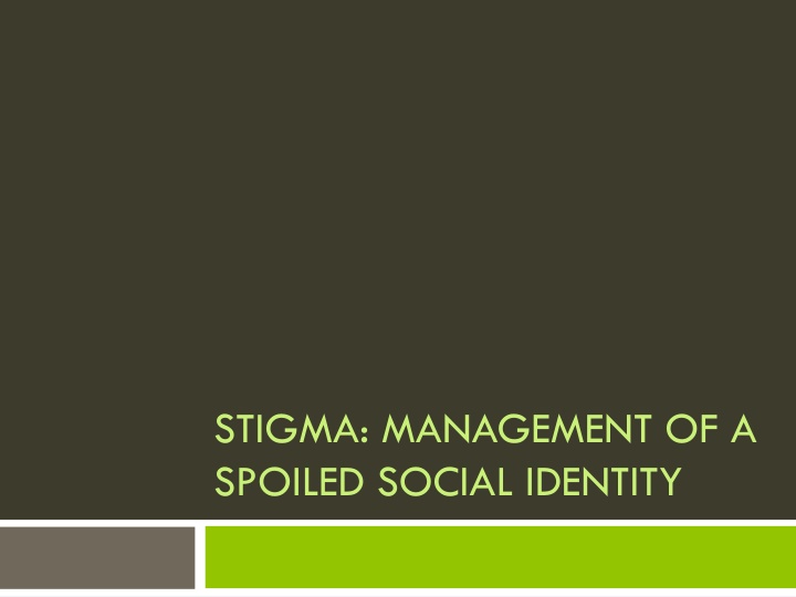 Stigma Management: Understanding Labeling Theory