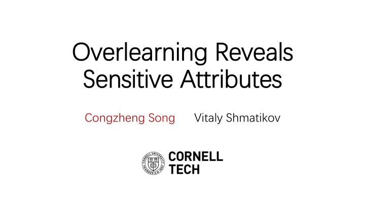 overlearning reveals overlearning reveals n.w