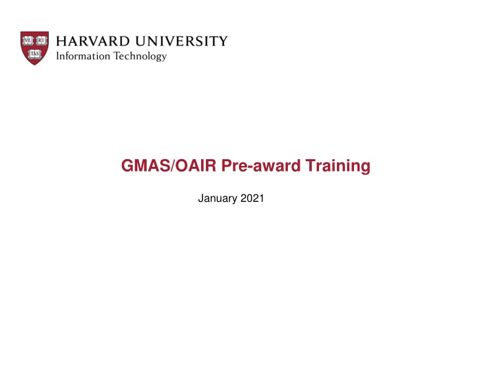 gmas oair pre award training n.w