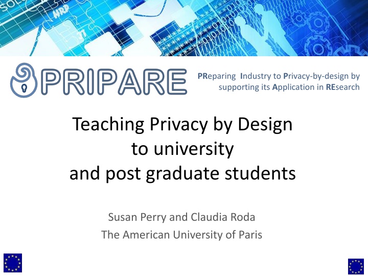 pr eparing i ndustry to p rivacy by design n.w