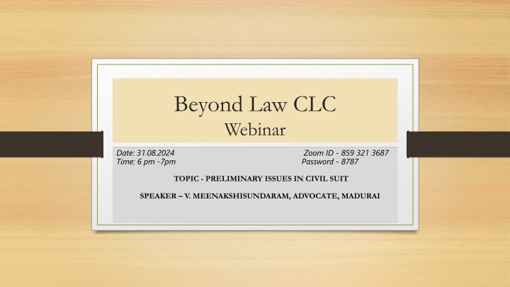 beyond law clc webinar n.w