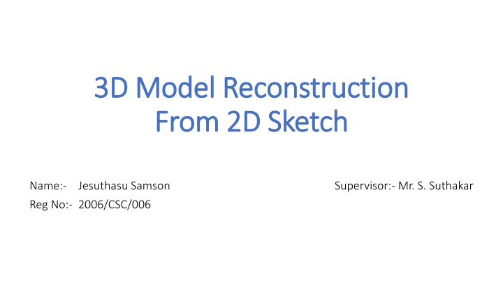 3d model reconstruction 3d model reconstruction n.w