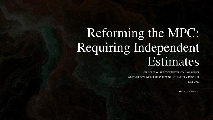 reforming the mpc requiring independent n.w