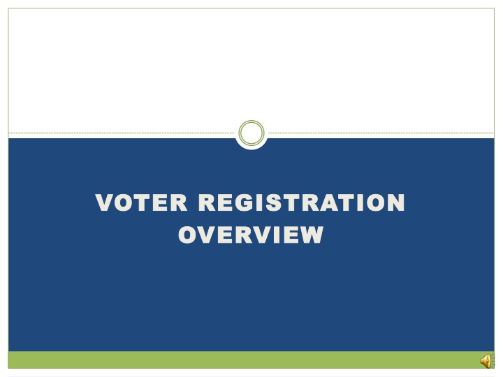 voter registration voter registration overview n.w