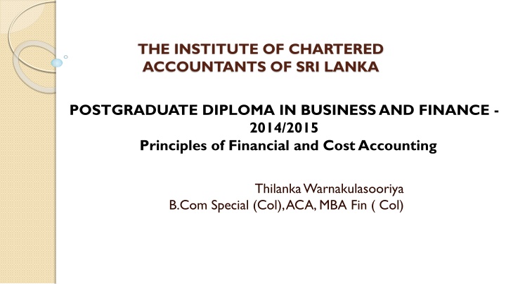 the institute of chartered accountants n.w