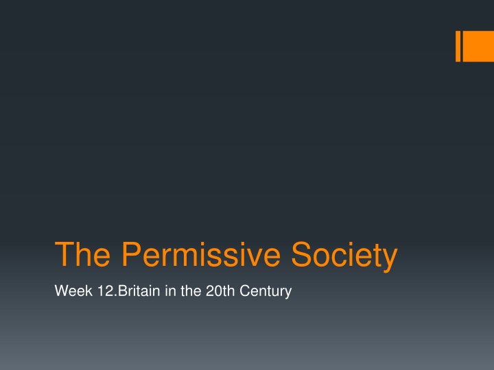 the permissive society n.w