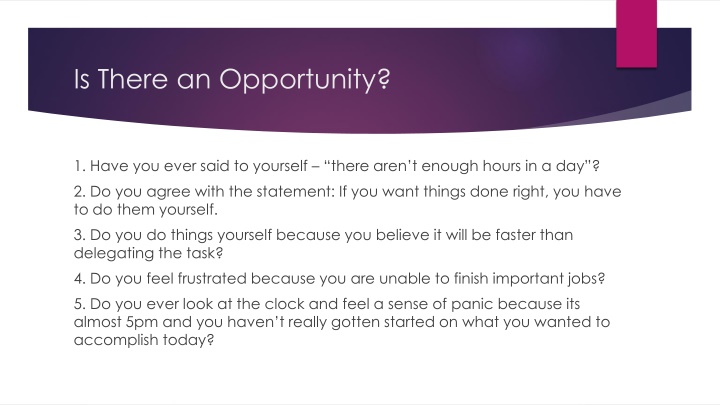 is there an opportunity n.w