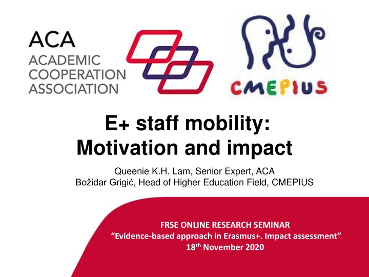 e staff mobility motivation and impact n.w