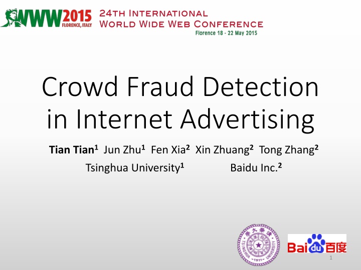 crowd fraud detection in internet advertising n.w