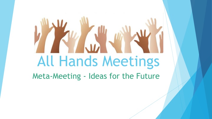 all hands meetings meta meeting ideas n.w