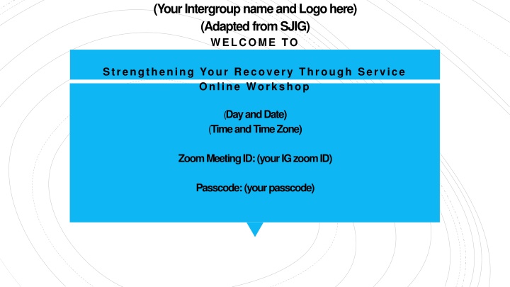 your intergroup name and logo here adapted from n.w