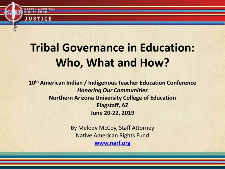 tribal governance in education who what and how n.w