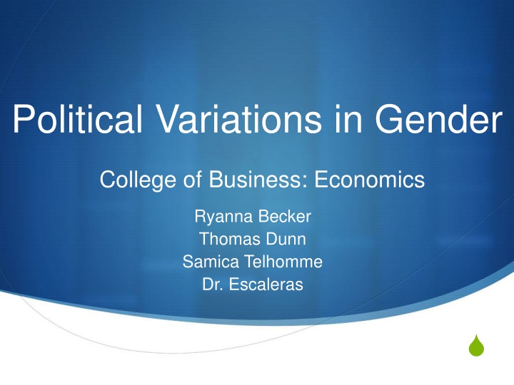 political variations in gender n.w