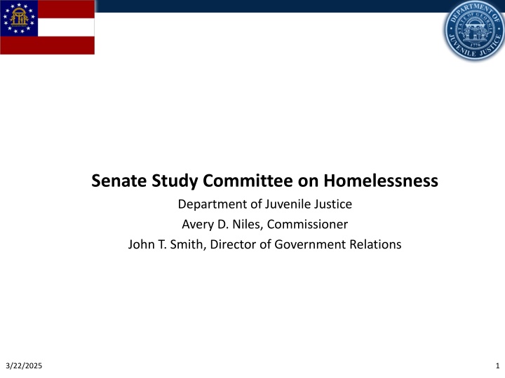 senate study committee on homelessness department n.w