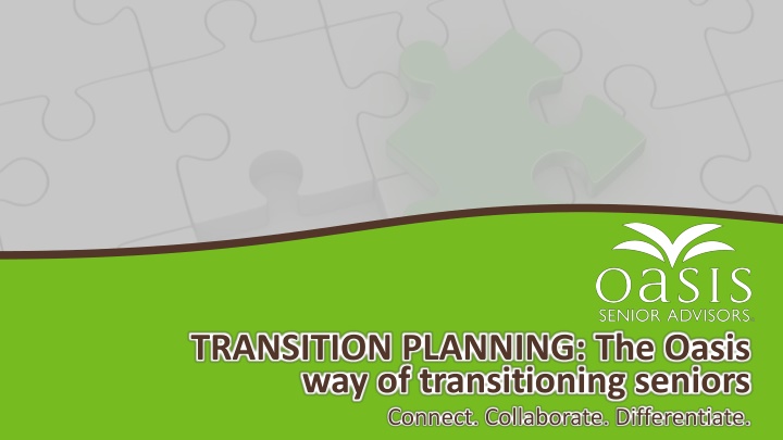 transition planning the oasis n.w
